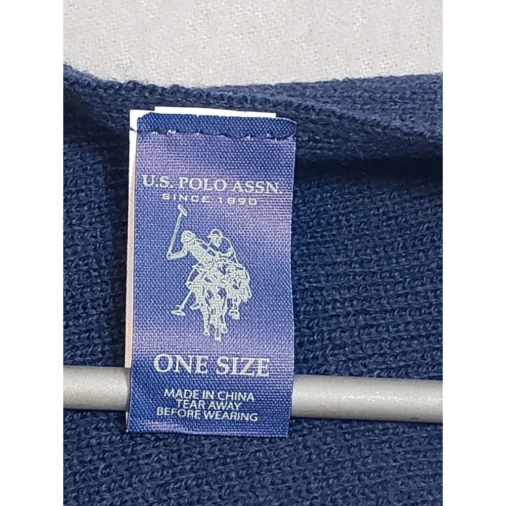 US Polo Winter Scarf Blue Gray 52